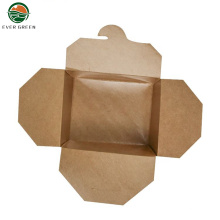 Einweg -Mikrowavebl -Falten -Recycling -braune Papierbox